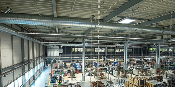 Lasrookafzuiging bij Koninklijke Auping