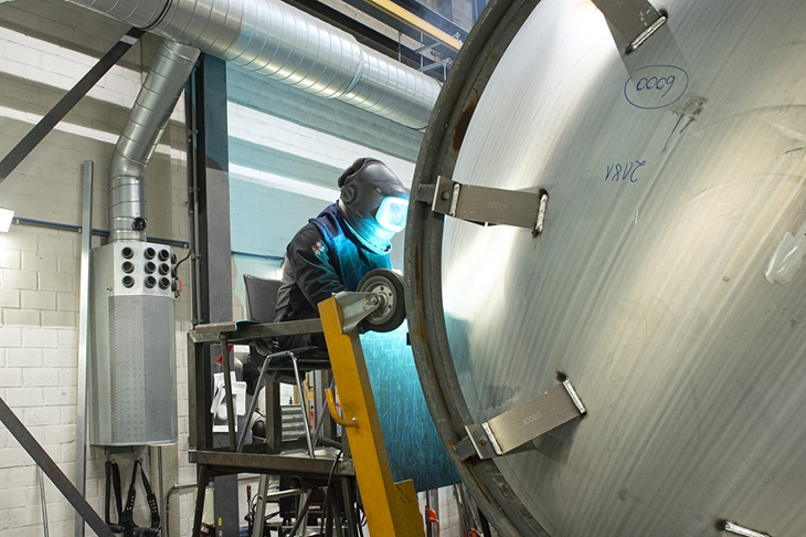 Lasrook afzuiging bij Welgro