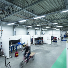 Het LUTEC-systeem voorzien van adiabatische koeling bij Van Raam