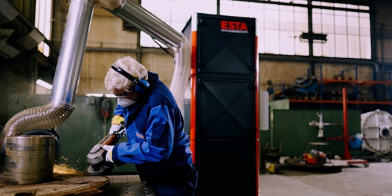 DUSTOMAT HYDRO in productiehal