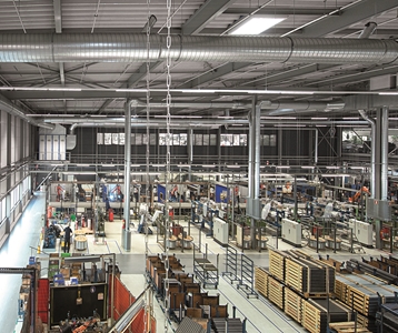 Ventilatie van productieruimten