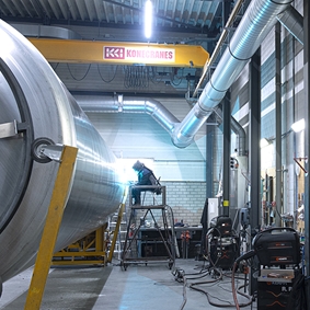 Welgro combineert lasrookafzuiging met warmtepomp