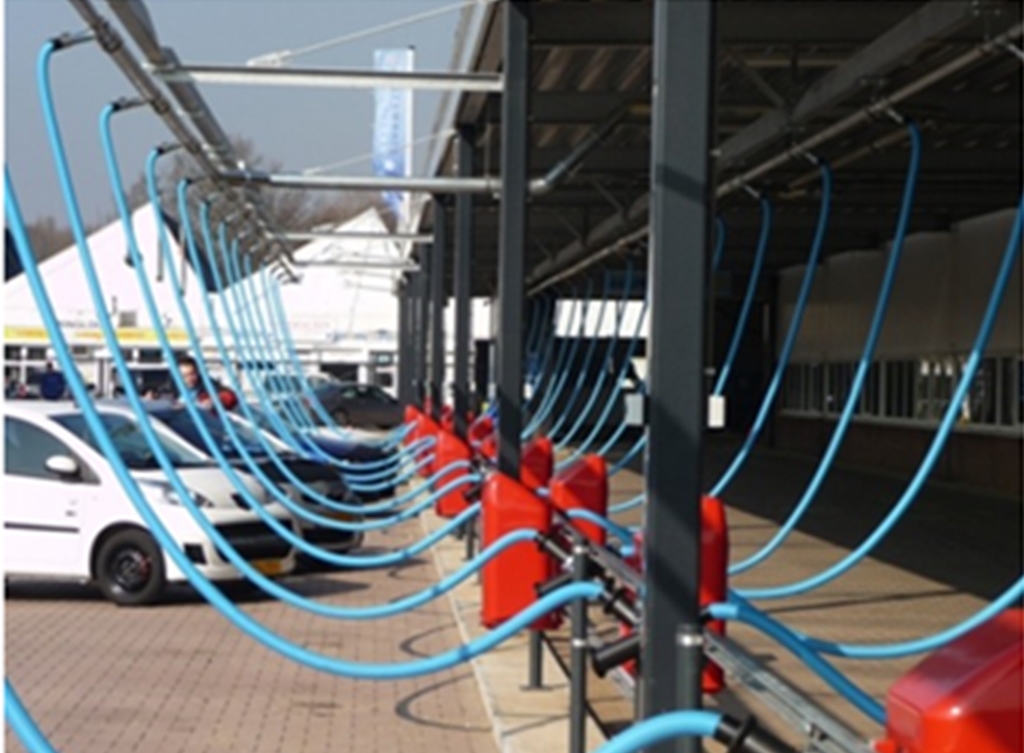 Toepassing in centrale stofzuiginstallatie