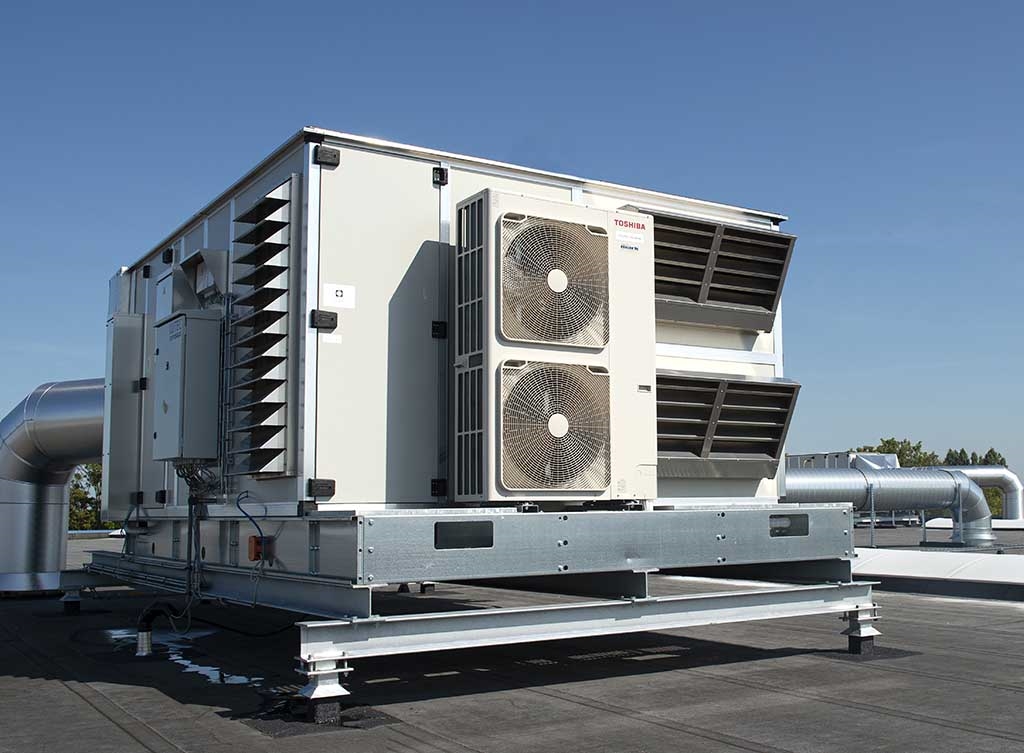 Oplossing via adiabatisch koelsysteem