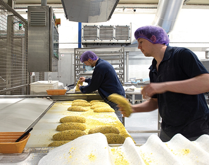 Amarant Bakkers voert warmte ovens af met verdringingsventilatie