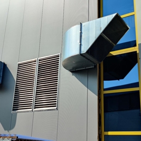 Luchtaanvoer en -afvoer