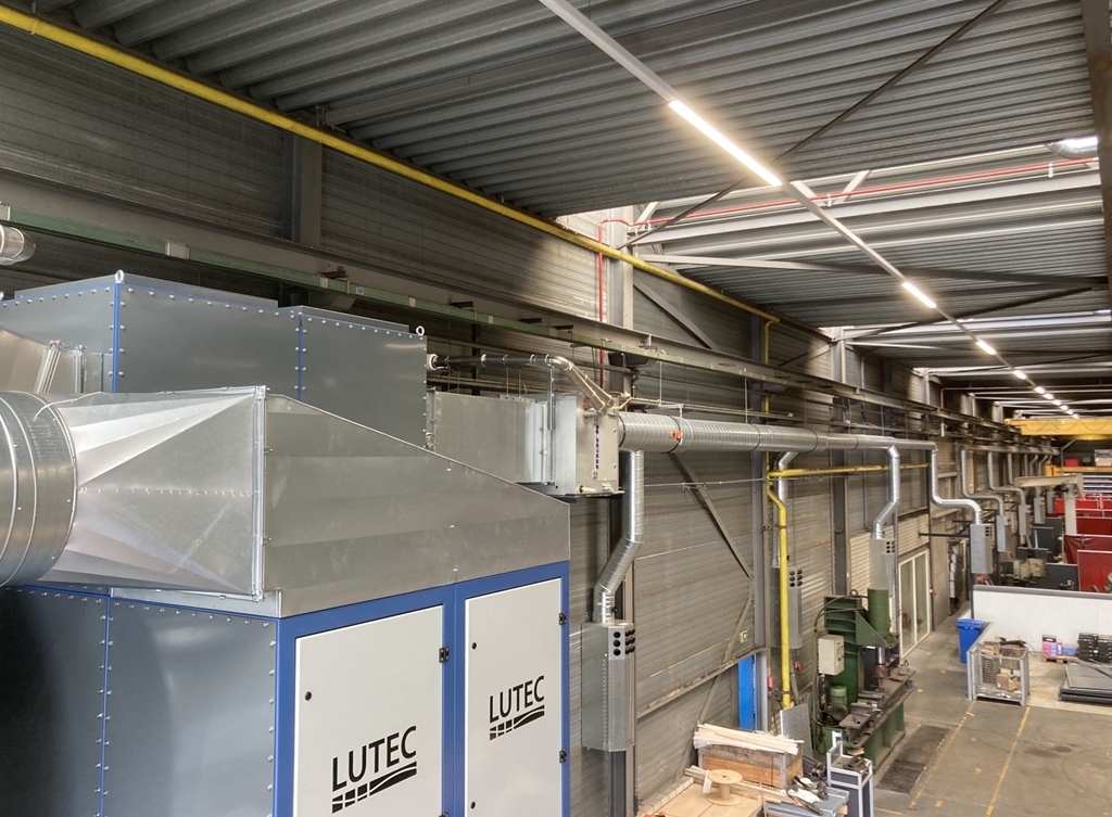 Lasrookafzuiging met verwarming en koeling