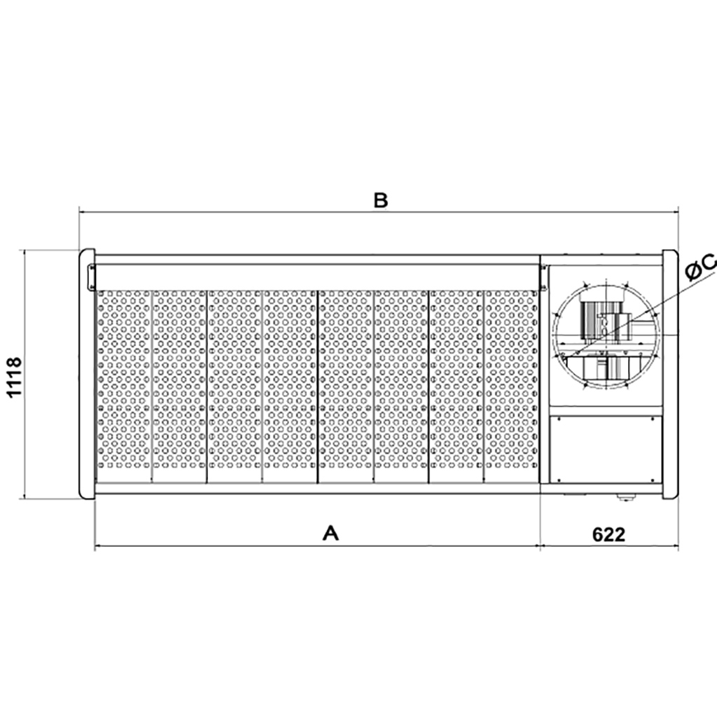 Afzuigtafel Flowtec DF1500