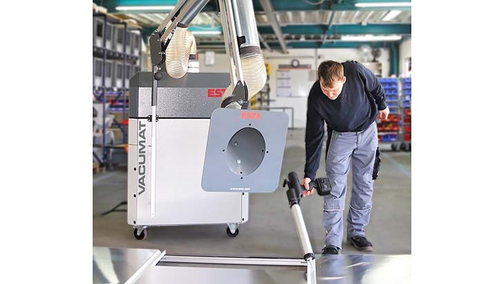 afzuiging dampen met mobiel geurfilter