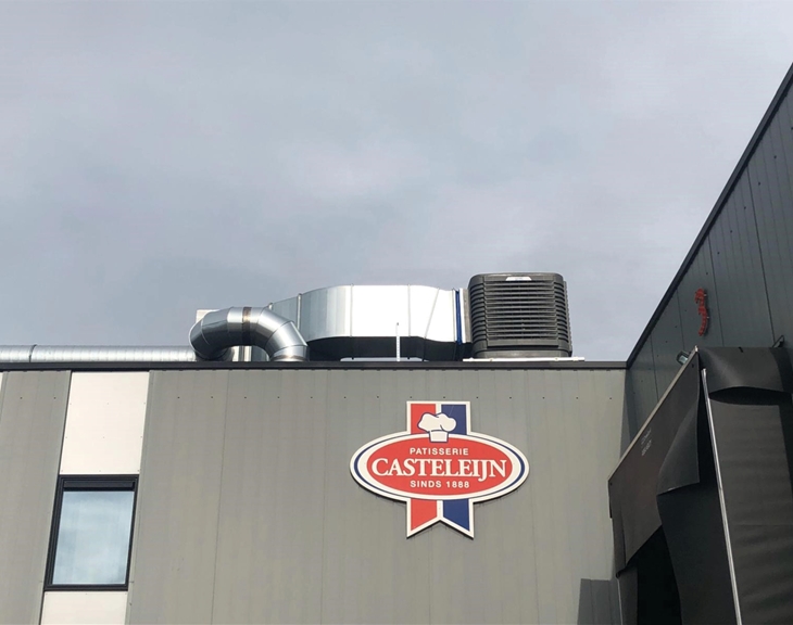 Klimaattechniek voor Casteleijn patisserie specialiteiten