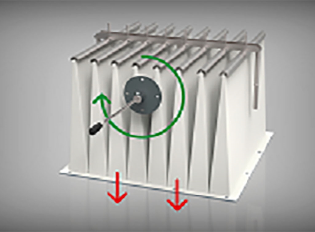 Handmatige reiniging van de zakkenfilters