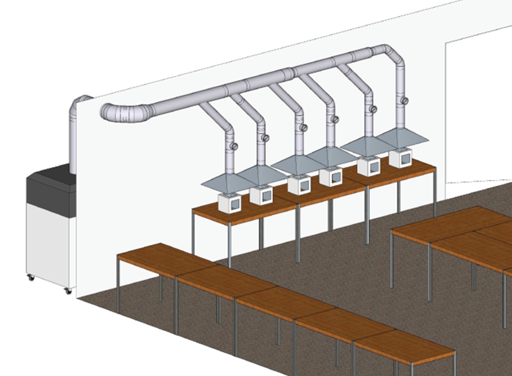 Bronafzuiging 3D printers
