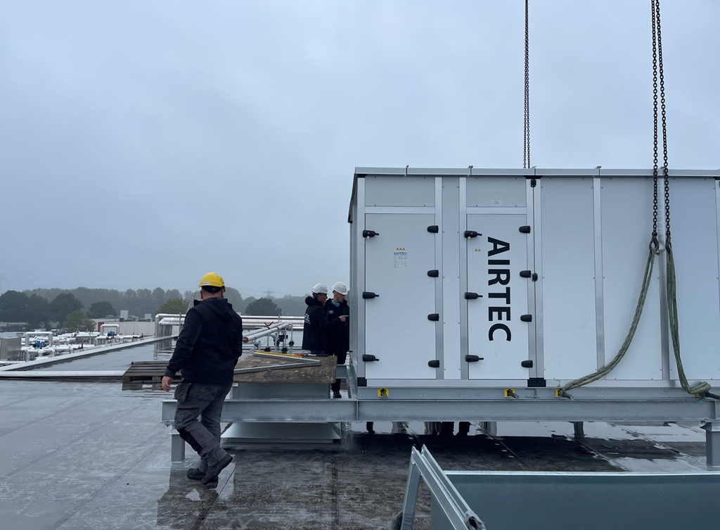 Ventilatie van de friteuselijn in Hoogeveen