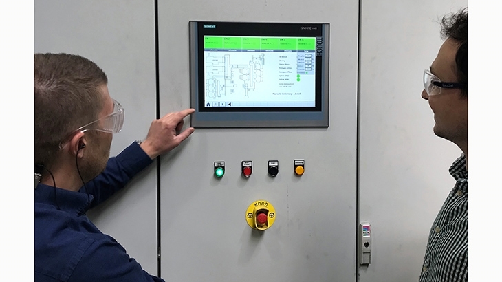 Systeembesturing via touch-display