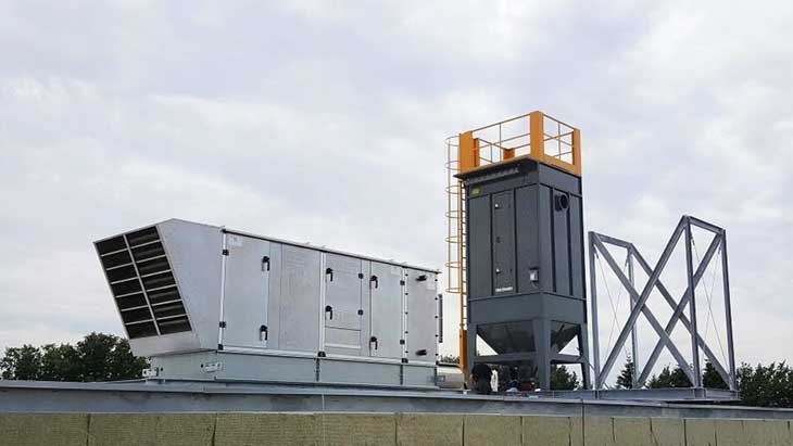 Slangenfilter voor ontstoffing