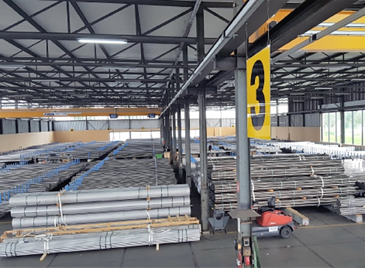 Ontvochtigen in opslaghal staal