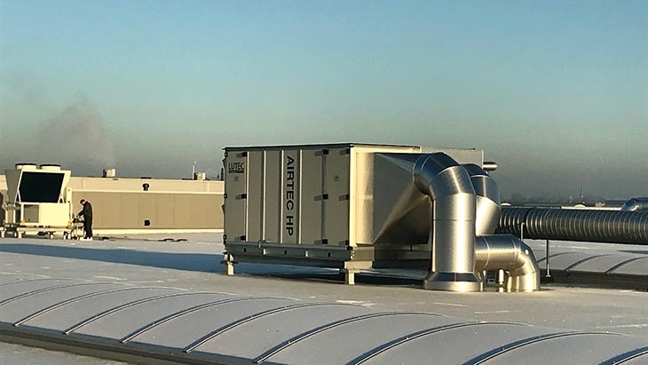 HVAC systeem toegepast binnen industrie
