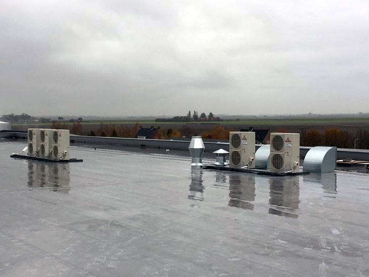 Opstelling warmtepompen