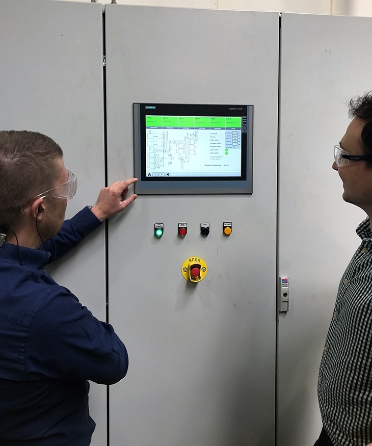 Besturingstechniek lasrookafzuiging