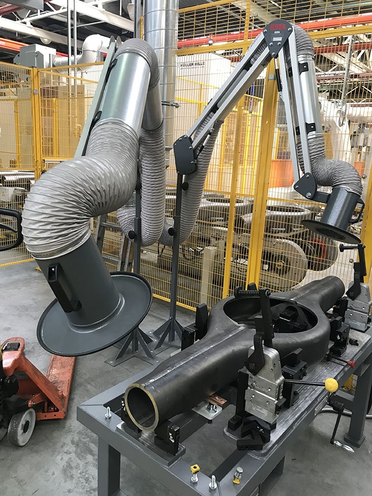 Bronafzuiging lasmal