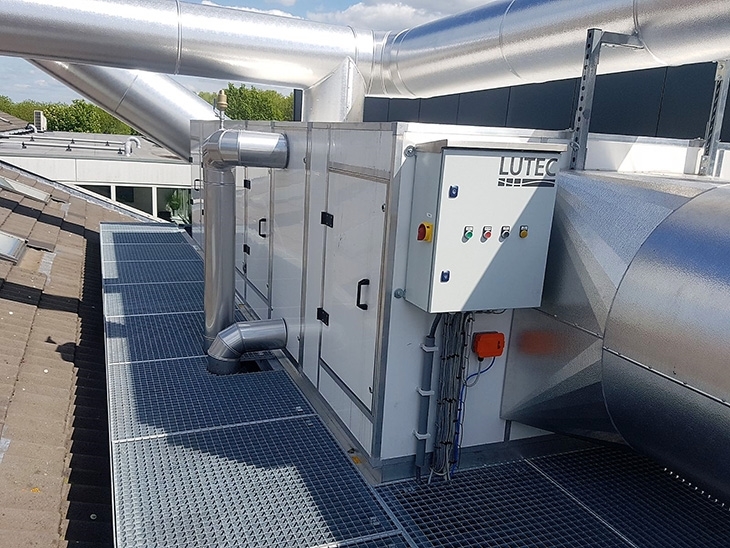 Luchtbehandelingskast met besturing