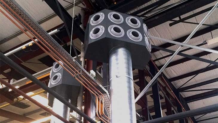 inblaasplenum voor opmengen