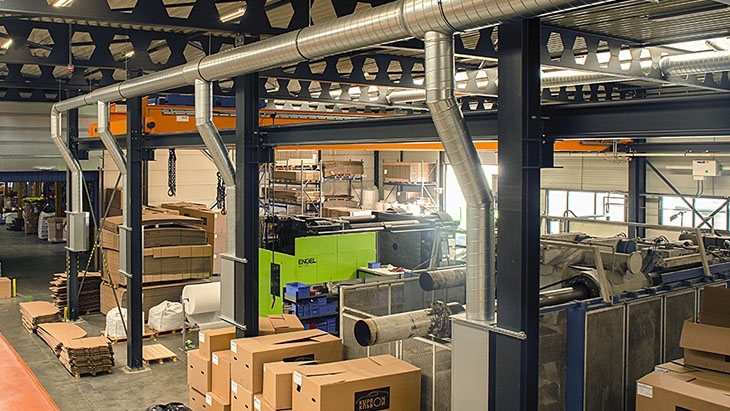 Verdringingsventilatie CNC verspaning