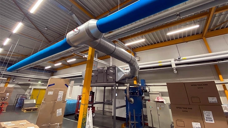 textiele luchtverdeelslangen voor tochtvrije en gelijkmatige luchtverdeling