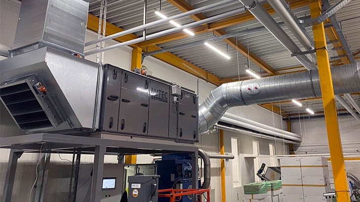 het hart van de luchttechnische installatie