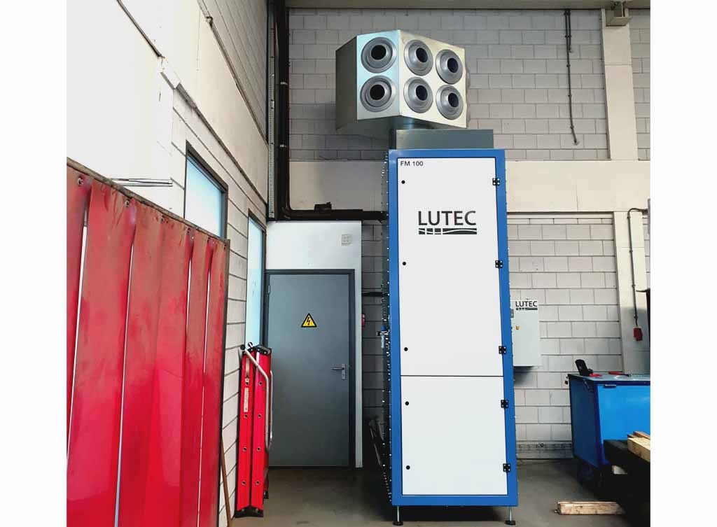 Afzuiging van vervuilende en schadelijke rook en gassen uit productieruimte