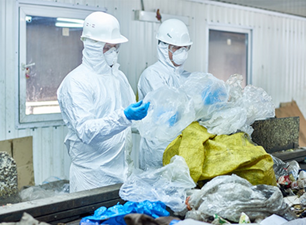 Aangename temperatuur in productieruimte afvalverwerking