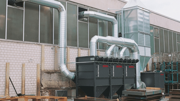 Toepassing als centraal afzuigsysteem