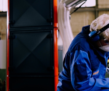 Bijzonder veilige afzuigoplossing voor metaalstof