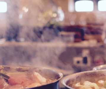 Warmte en waterdamp in de Food