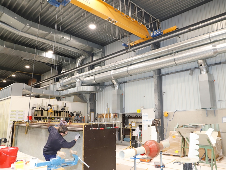 100% verse lucht en warmteterugwinning voor Thermopol Kunststoftechniek