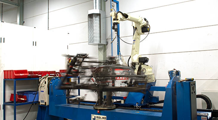 Lasdampafzuiging bij lasrobot