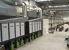 installatie voor klimaattechniek binnen trailerbouw