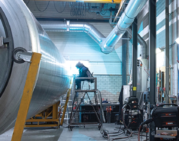 Met verticale verdringingsventilatie en warmtepomp wordt een duurzame, gezonden klimaatbeheersing gerealiseerd bij Welgro.