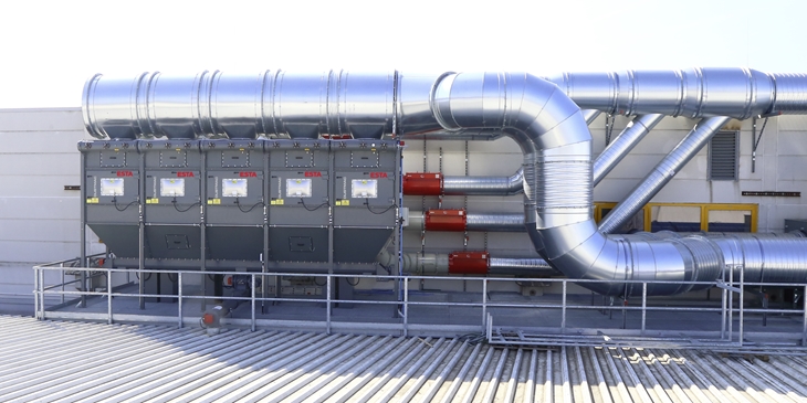 Centrale stationaire afzuigunit